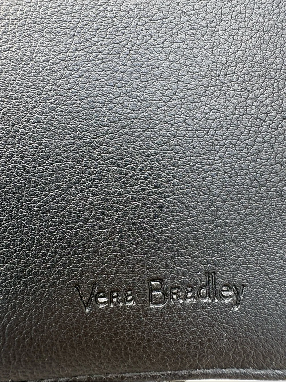 Vera Bradley Black Fold-Over Wallet with Multicolor Polka Dots